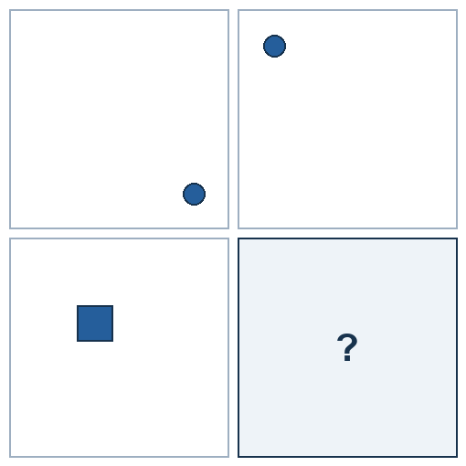 2 rows of paired geometric pictures. The final picture is missing.