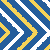 Square pattern piece. Edge positions run from 0 to 159. top edge: blue 0–2, yellow 3–19, blue 20–46, white 47–63, blue 64–90, yellow 91–107, blue 108–134, white 135–151, blue 152–159; bottom edge: blue 0–7, white 8–24, blue 25–51, yellow 52–68, blue 69–95, white 96–112, blue 113–139, yellow 140–156, blue 157–159; left edge: blue 0–24, white 25–41, blue 42–68, yellow 69–85, blue 86–122, yellow 123–139, blue 140–159; right edge: blue 0–7, white 8–24, blue 25–51, yellow 52–68, blue 69–95, white 96–112, blue 113–139, yellow 140–156, blue 157–159.