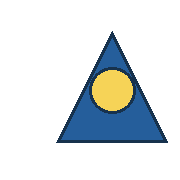 blue triangle centered at (112, 90), yellow inner circle radius 23. Coordinates refer to a 180 by 180 tile.