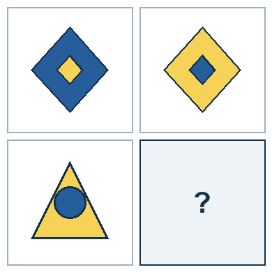 2 rows of paired geometric pictures. The last right-hand picture is missing.