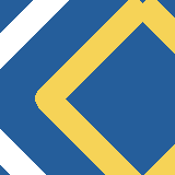 Square pattern piece. Edge positions run from 0 to 159. top edge: blue 0–29, white 30–62, blue 63–116, yellow 117–127, blue 128–132, yellow 133–143, blue 144–159; bottom edge: blue 0–8, white 9–41, blue 42–95, yellow 96–128, blue 129–131, yellow 132–159; left edge: blue 0–29, white 30–62, blue 63–117, white 118–150, blue 151–159; right edge: blue 0–15, yellow 16–48, blue 49–131, yellow 132–159.