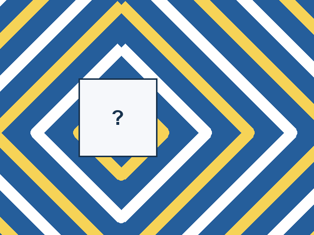 A continuous diamond contours design with one rectangular missing tile.