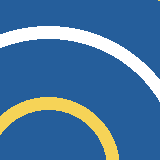 Square pattern piece. Edge positions run from 0 to 159. top edge: blue 0–157, yellow 158–159; bottom edge: blue 0–105, yellow 106–118, blue 119–159; left edge: blue 0–33, white 34–47, blue 48–115, yellow 116–134, blue 135–159; right edge: yellow 0–0, blue 1–78, white 79–101, blue 102–159.