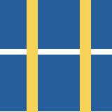 Square pattern piece. Edge positions run from 0 to 159. top edge: blue 0–37, yellow 38–53, blue 54–113, yellow 114–129, blue 130–159; bottom edge: white 0–37, yellow 38–53, white 54–113, yellow 114–129, white 130–159; left edge: blue 0–69, white 70–77, blue 78–158, white 159–159; right edge: blue 0–69, white 70–77, blue 78–158, white 159–159.