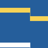 Square pattern piece. Edge positions run from 0 to 159. top edge: blue 0–159; bottom edge: blue 0–99, white 100–100, blue 101–159; left edge: blue 0–25, yellow 26–41, blue 42–141, white 142–157, blue 158–159; right edge: blue 0–53, yellow 54–69, blue 70–159.
