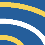 Square pattern piece. Edge positions run from 0 to 159. top edge: blue 0–159; bottom edge: blue 0–61, yellow 62–84, blue 85–155, white 156–159; left edge: blue 0–6, yellow 7–24, blue 25–65, white 66–83, blue 84–123, yellow 124–141, blue 142–159; right edge: blue 0–41, yellow 42–61, blue 62–129, white 130–159.