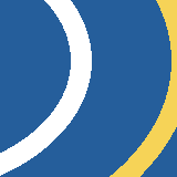 Square pattern piece. Edge positions run from 0 to 159. top edge: blue 0–39, white 40–63, blue 64–140, yellow 141–159; bottom edge: blue 0–98, yellow 99–126, blue 127–159; left edge: blue 0–137, white 138–158, blue 159–159; right edge: yellow 0–114, blue 115–159.