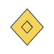 yellow diamond centered at (90, 90), yellow inner diamond radius 23. Coordinates refer to a 180 by 180 tile.